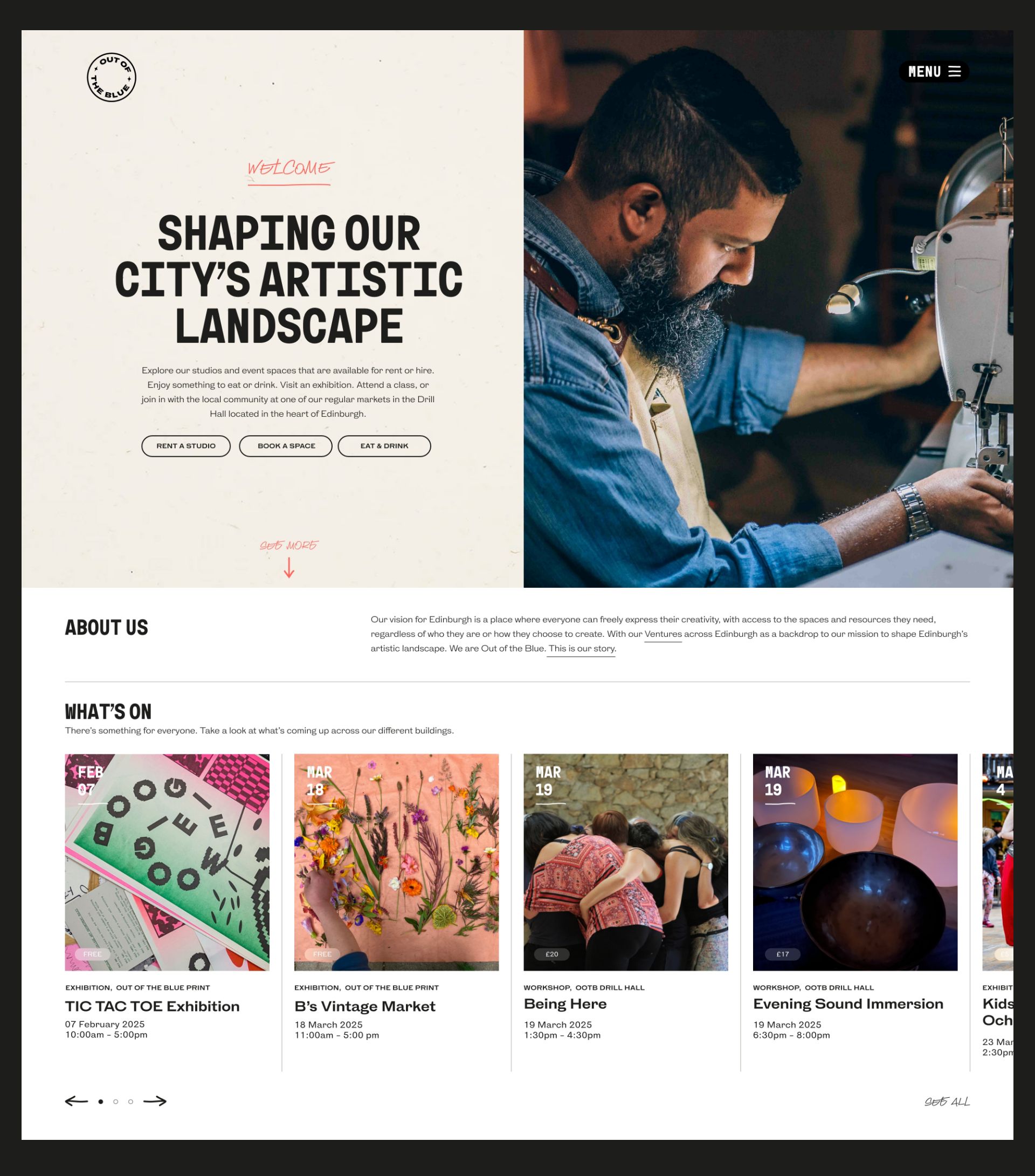Homepage Section