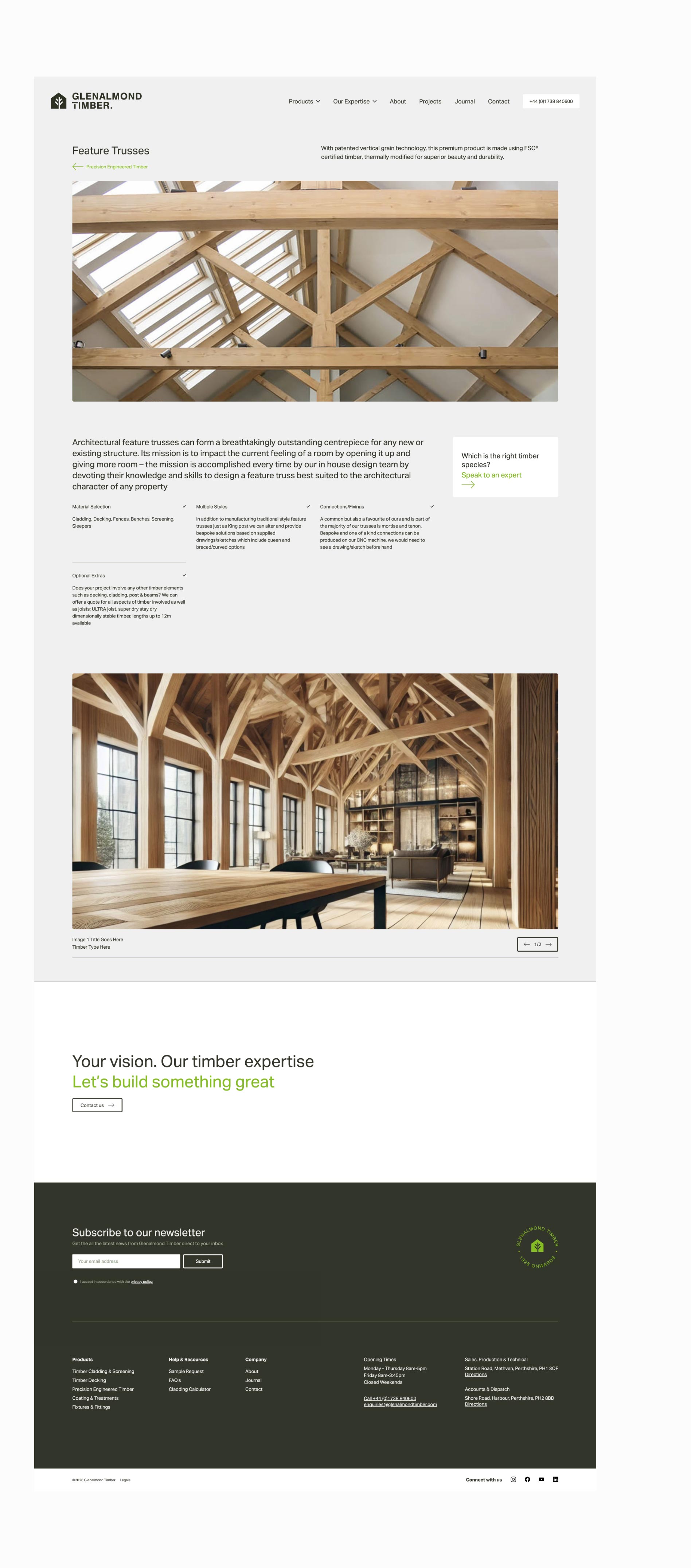 Precision Engineered Timber Detail