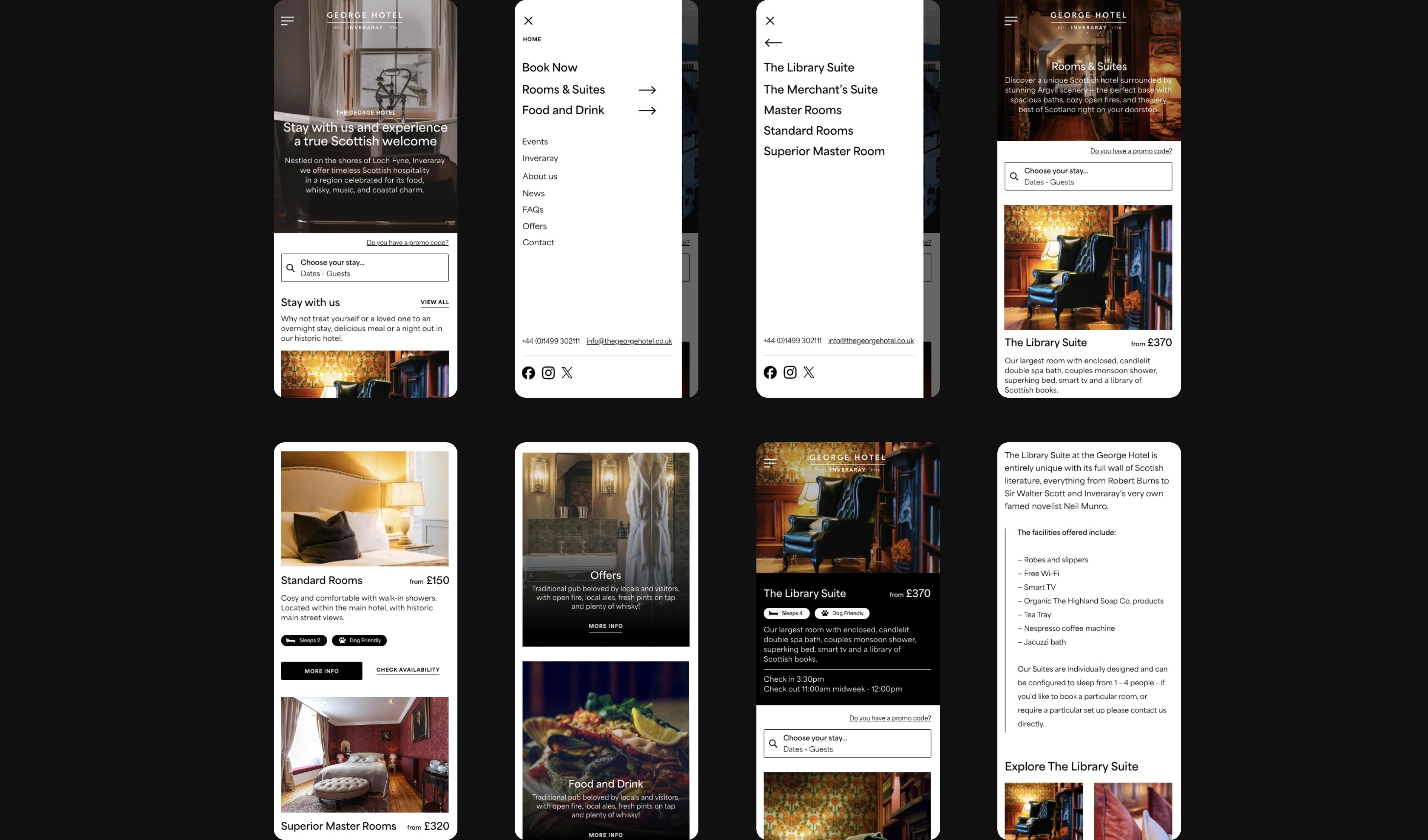 George Hotel Mobile Visuals